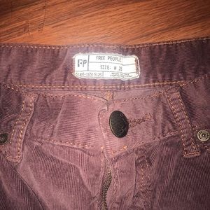 Purple free people corduroy pants!